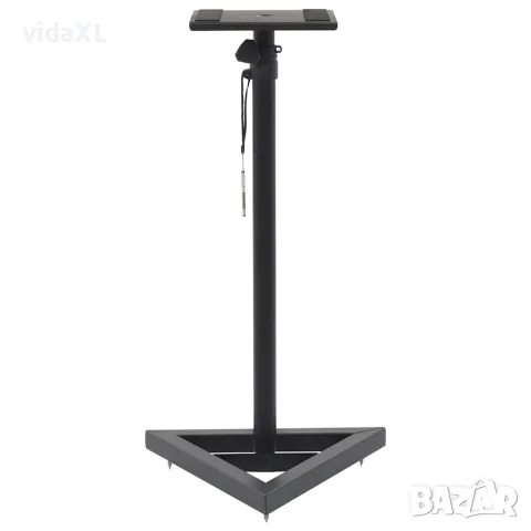 vidaXL Студийни стойки за мониторни тонколони, 2 бр, черни, стомана, снимка 5 - Тонколони - 56147673