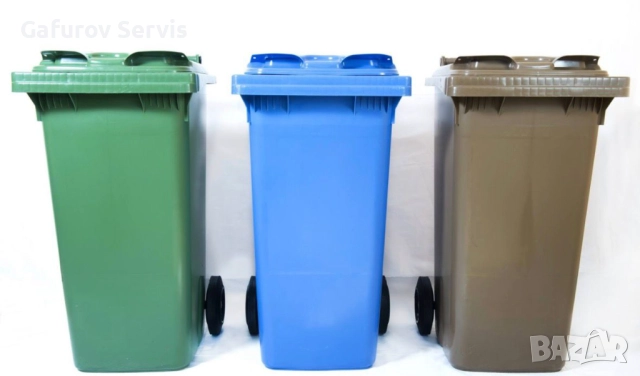 Пластмасова кофа на колела 120–240 л с капак – HDPE, устойчива и удобна