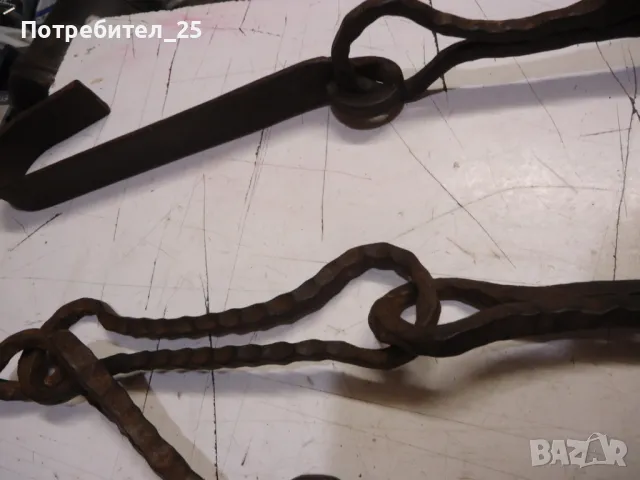 Кован синджир за огнище, снимка 4 - Други ценни предмети - 48647814
