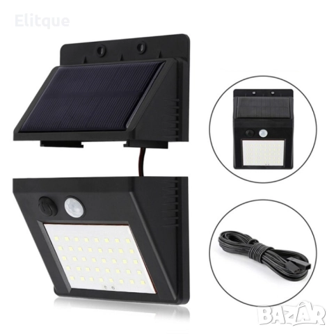 Градинска соларна лампа с 2,5-метров кабел H LED16, снимка 4 - Други - 52832276