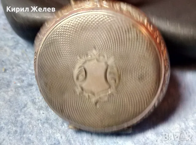 Стар ШВЕЙЦАРСКИ СРЕБЪРЕН ДЖОБЕН ЧАСОВНИК СРЕБРО 800 с ПОЗЛАТЕНА РЕТРО ОРНАМЕНТИКА 48847, снимка 11 - Джобни - 48035285