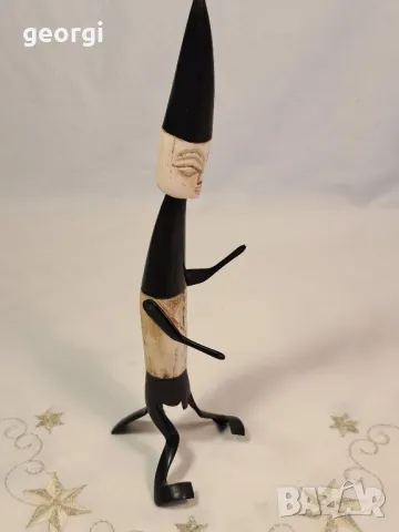 статуетка от рог 23/4, снимка 1 - Статуетки - 49332320