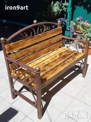 маси , пейки и столове от ковано желязо, снимка 9 - Други - 40346178
