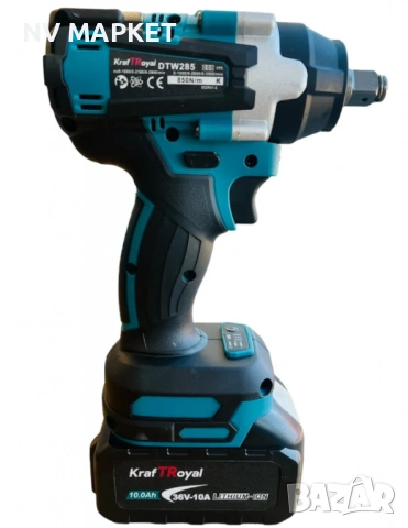 Ударен гайковерт-винтоверт 36V 10Ah 850 N/m Комбиниран безчетков акумулаторен , снимка 3 - Винтоверти - 53836453