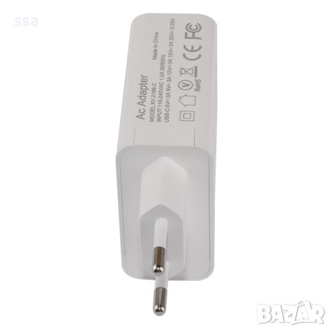 Makki 65W USB Type-C Универсално зарядно Charger GaN, White - 24 месеца гаранция, снимка 4 - Захранвания и кутии - 41190155