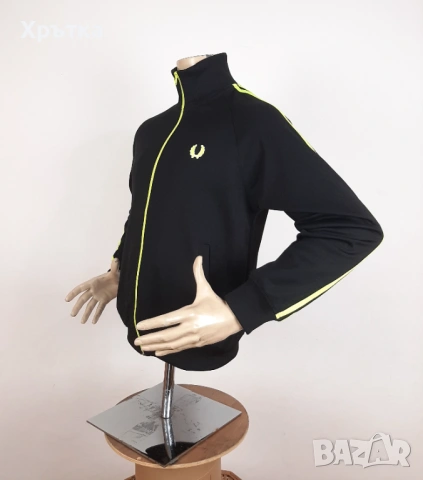 Fred Perry Track Jacket - Oригинално мъжко горнище размер S, снимка 3 - Спортни дрехи, екипи - 53638011
