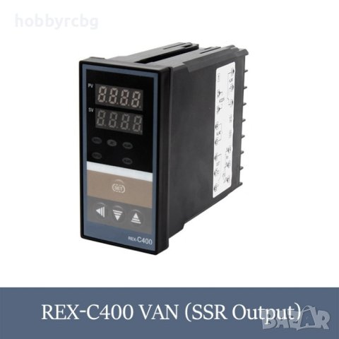 Термоконтролер REX C100, 220V, Изход SSR, -199 до 1372 °C, снимка 3 - Друга електроника - 40999199