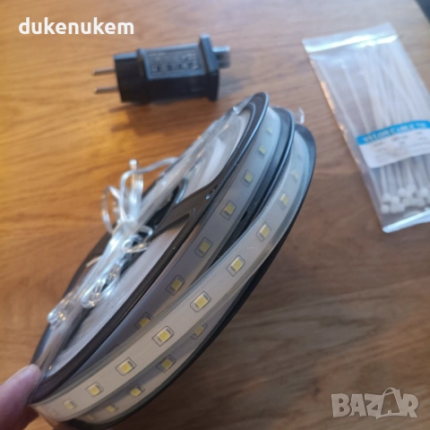 LED лента за външна и вътрешна употреба 5 м, топло бяла светлина, IP67, снимка 5 - Лед осветление - 53018558