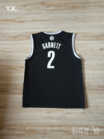 Оригинален мъжки баскетболен потник Adidas x Brooklyn Nets NBA x Garnett, снимка 3 - Спортни дрехи, екипи - 40105288