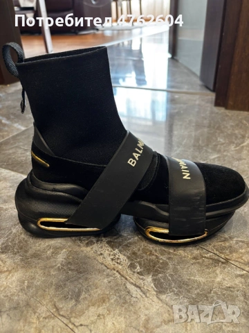 Balmain B-Bold High-Top Sneakers Високи сникърси тип чопрап, снимка 3 - Маратонки - 53803957