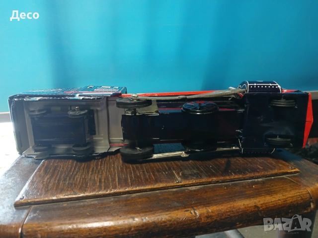 Стара Японска ламаринена играчка влак., снимка 6 - Колекции - 53658469