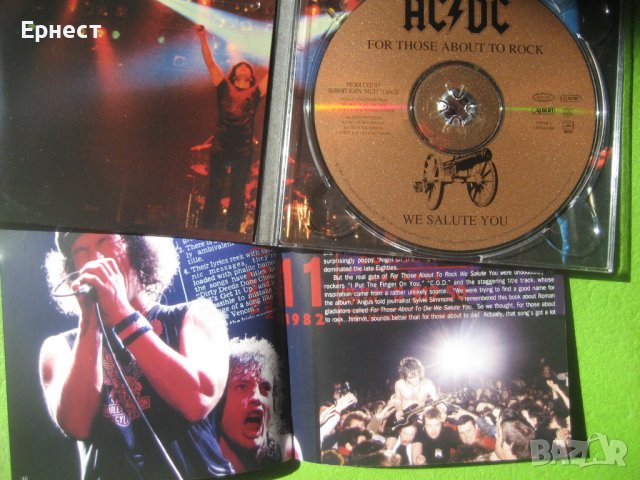 AC/DC - For Those About To Rock дигипак CD, снимка 5 - CD дискове - 41919372