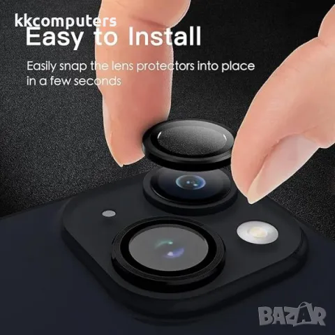 Camera Lens за iPhone 14 / 14 Plus / Черен / Баркод : 2403737, снимка 3 - Стъкла за телефони - 47863773