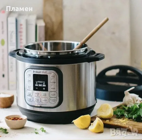 МУЛТИКУКЪР INSTANT POT DUO 8L – 1200W – 13 ПРОГРАМИ – ИНОКС

ЧИСТО НОВ, НЕИЗПОЛЗВАН!, снимка 7 - Мултикукъри - 55885658