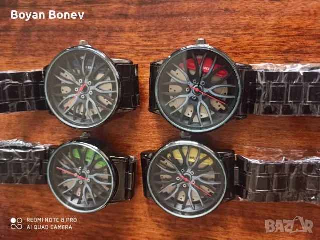 Уникален часовник "джанта и спирачни дискове"! Метална верижка! Нови!, снимка 3 - Мъжки - 48771665