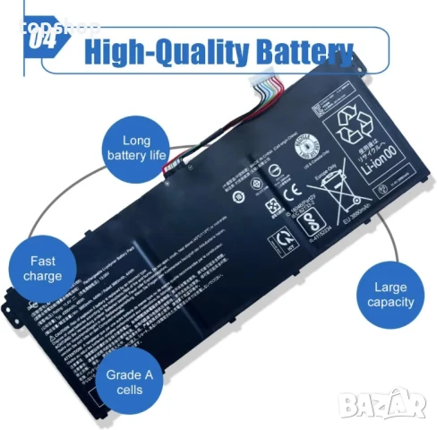 НОВА Батерия AP18C4K за Acer Aspire 3 A315-42 A315-54 Aspire 5 A514-52 A515-43 A515-52K A515-54