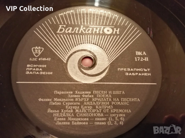 Комплект от две редки плочи на Недялка Симеонова, снимка 5 - Грамофонни плочи - 53691390