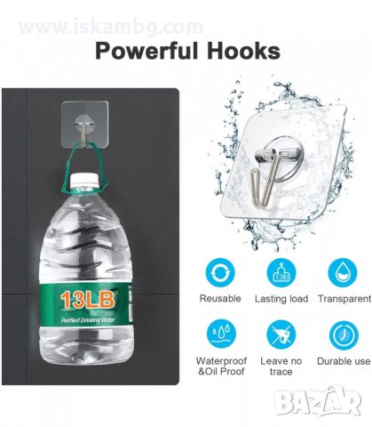 САМОЗАЛЕПВАЩА ЗАКАЧАЛКА, УНИВЕРСАЛНА КУКИЧКА - код 2932, снимка 6 - Други стоки за дома - 33906779