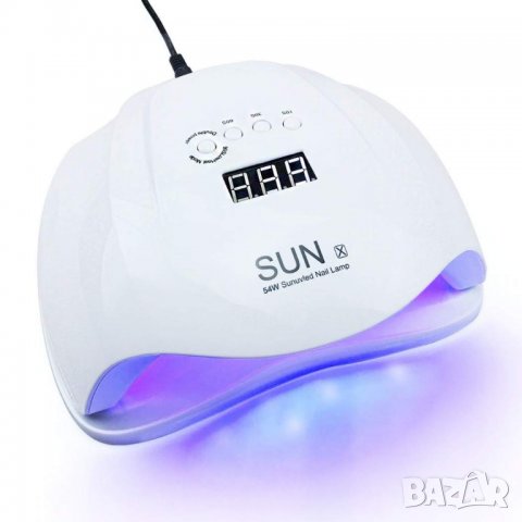 Промо 54 W SUN UV LED лампа-печка за изпичане на маникюр-гел лак, снимка 2 - Продукти за маникюр - 35792141