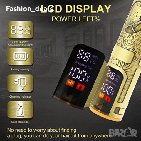 Нова Машинка Тример за подстригване на коса за мъже/ USB , снимка 6 - Друга електроника - 41517619