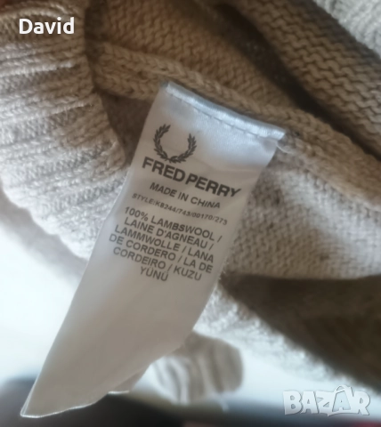 Оригинална мъжка блуза Fred Perry, снимка 5 - Блузи - 51717120