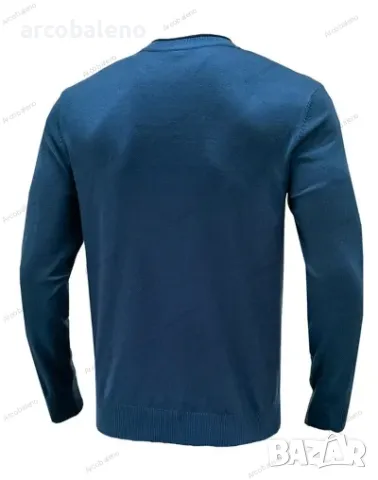 Едноцветен мъжки пуловер с дълъг ръкав, 8цвята , снимка 17 - Пуловери - 47999244