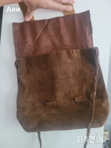 Арт чанта от естествен велур, снимка 4 - Чанти - 50924298