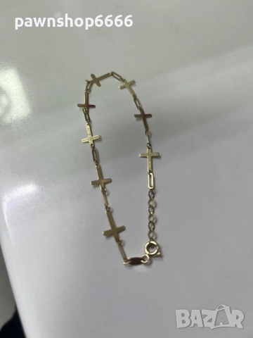 Златна гривна 14К, снимка 3 - Гривни - 52825143