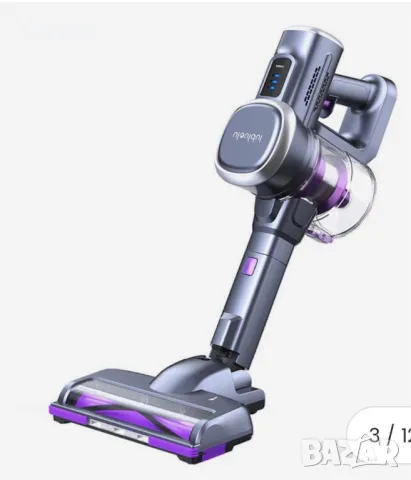 Безжична вертикална прахосмукачка Lubluelu 202, 220 W, HEPA филтър, Лилав, снимка 18 - Прахосмукачки - 49891951