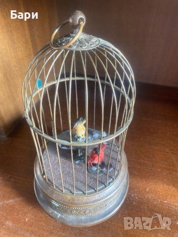 Много рядка механична играчка Птици в клетка, снимка 2 - Антикварни и старинни предмети - 39117184