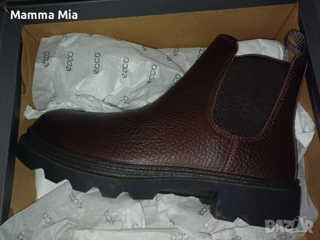 НОВИ ECCO боти естествена кожа EU39, снимка 3 - Дамски боти - 52383074