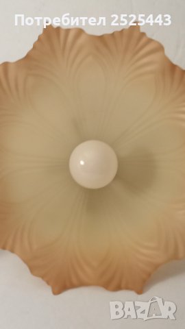 Абажур (Пендел) Е27 - метал и стъкло с Нова LED крушка 9W - 4000K, снимка 7 - Лампи за таван - 41879294