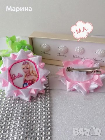 Панделка Барби за коса, снимка 3 - Шноли, диадеми, ленти - 41977321