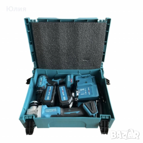 Комплект акумулаторни Ударен Винтоверт и Безчетков Ъглошлайф /36V, 8Ah, снимка 2 - Други инструменти - 52477734