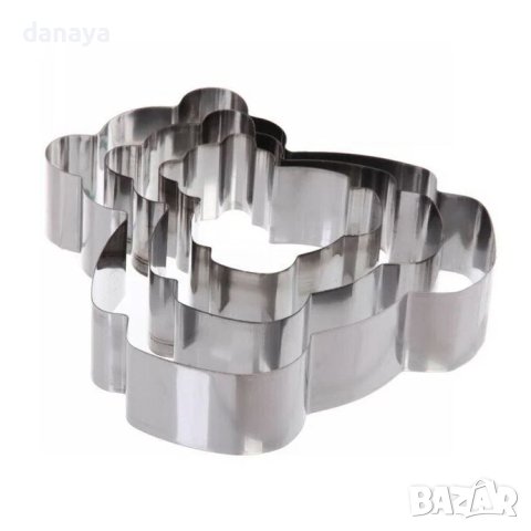 3366 Комплект форми за торта на етажи Мече, 3 броя, снимка 2 - Форми - 40408984