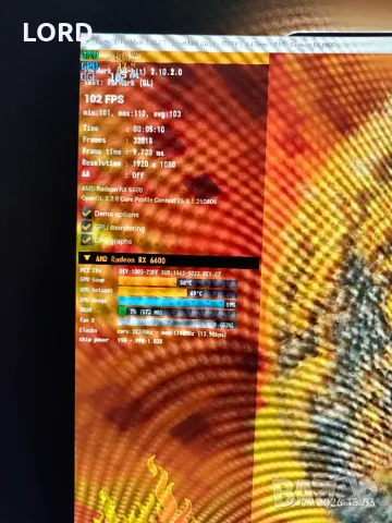 Видеокарта Msi RX 6600 8GB Mech X2, снимка 6 - Видеокарти - 56130581