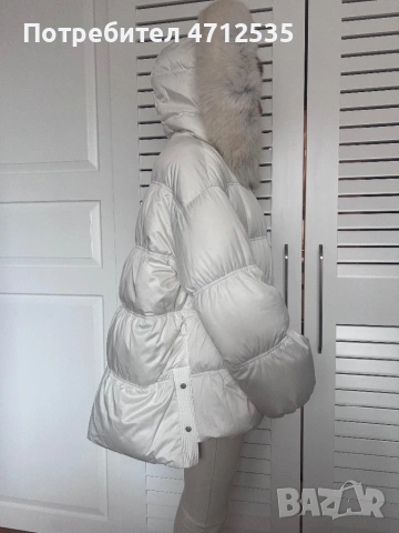 Луксозно дамско яке от естествен пух и кожа от лисица – леко, топло и елегантно, снимка 10 - Якета - 53143156