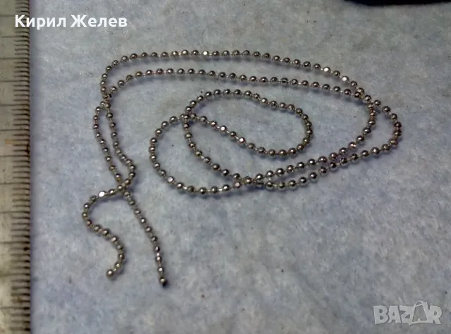 НЕЖНА ФИНА ВЕРИЖКА от БЛАГОРОДНА СТОМАНА с БЯЛА ПОЗЛАТА и НУЖДА от ЗАКОПЧАЛКА 49747, снимка 2 - Колиета, медальони, синджири - 49757258