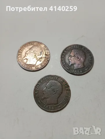 ФРАНЦИЯ МОНЕТИ 5 САНТИМА 1854 Г , снимка 5 - Нумизматика и бонистика - 55947224