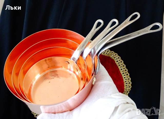 Медна тенджера 750 мл.,чиста червена мед. , снимка 8 - Антикварни и старинни предмети - 52566600