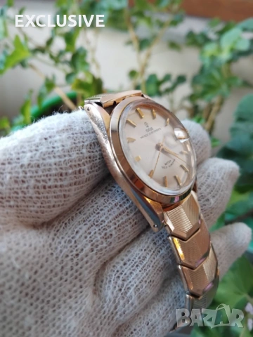 Позлатен Tudor - Prince Oysterdate Gold Plated Automatic Малкия брат на ROLEX - Договаряне!!!, снимка 6 - Мъжки - 51838515