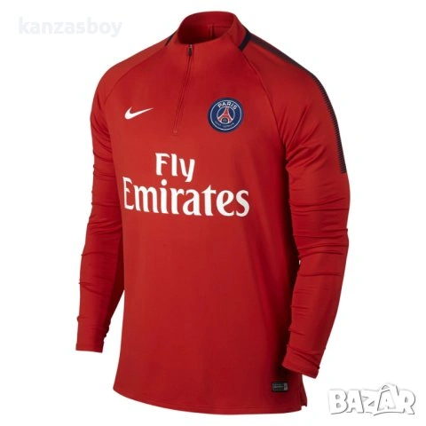 Nike Paris Saint-Germain 17/18 Dri-FIT - страхотна мъжка блуза M, снимка 2 - Спортни дрехи, екипи - 53669705
