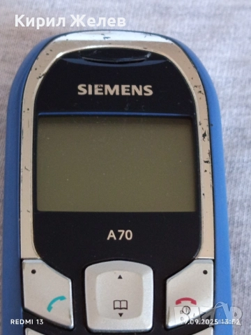 Ретро телефон GSM SIEMENS A 70 рядък за КОЛЕКЦИЯ ДЕКОРАЦИЯ 51385, снимка 2 - Siemens - 51768265