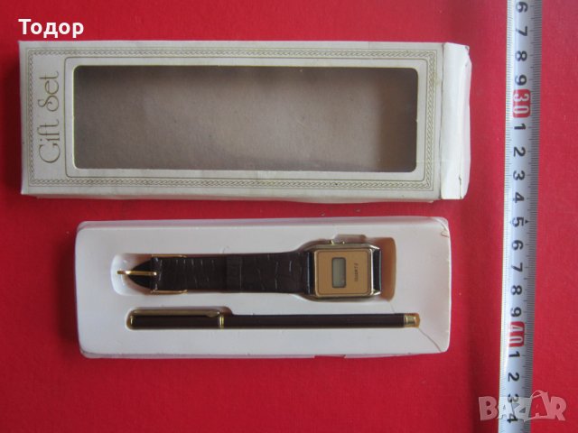 Луксозен подаръчен комплект часовник и химикал, снимка 2 - Колекции - 33799225