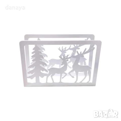 6136 Коледна поставка за салфетки Елени Салфетник, снимка 5 - Декорация за дома - 52672070