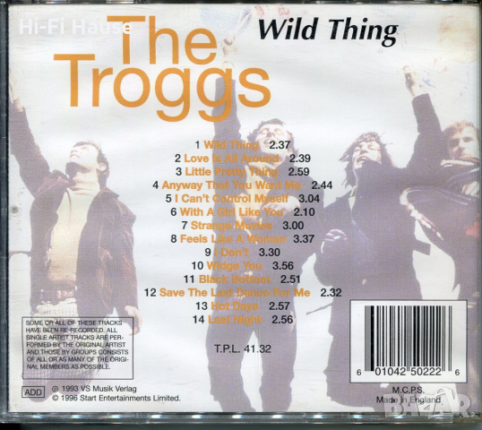 The Troggs Wild Thing, снимка 2 - CD дискове - 36182263