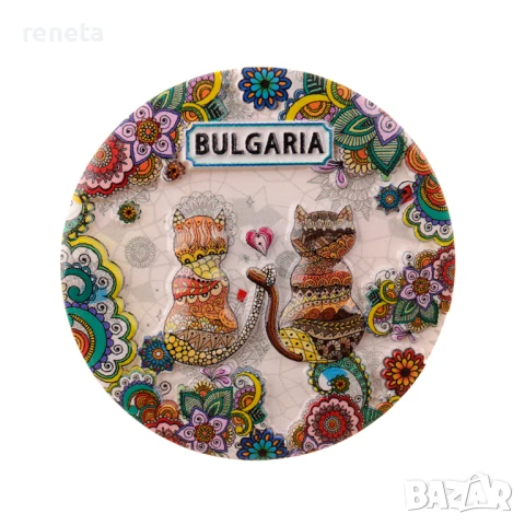 Магнитна фигурка, Котета, 7 см/диаметър, снимка 1