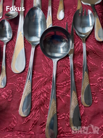 Луксозен комплект прибори Edelstahl Rostfrei - 40 части нови, снимка 2 - Антикварни и старинни предмети - 53726583