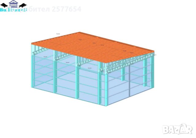 ЛИЗИНГ - Халета, Хале, Магазини, Магазин, Складове 80м2-8м х 10м х 3.5, снимка 3 - Строителни материали - 44145543