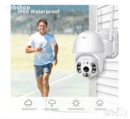 Външна камера за видеонаблюдение с две антени , Wi-Fi, IP, 5MP, 1080p, снимка 1